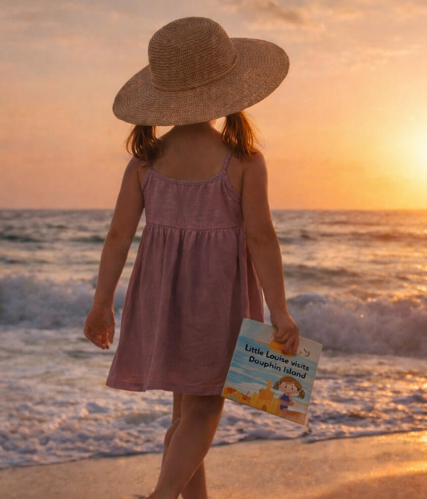 Little Louise visits Dauphin Island